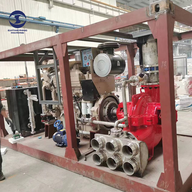 Containerized Fire Fighting Fifi System Unit Mobile Firefighting / Extinguishing Module