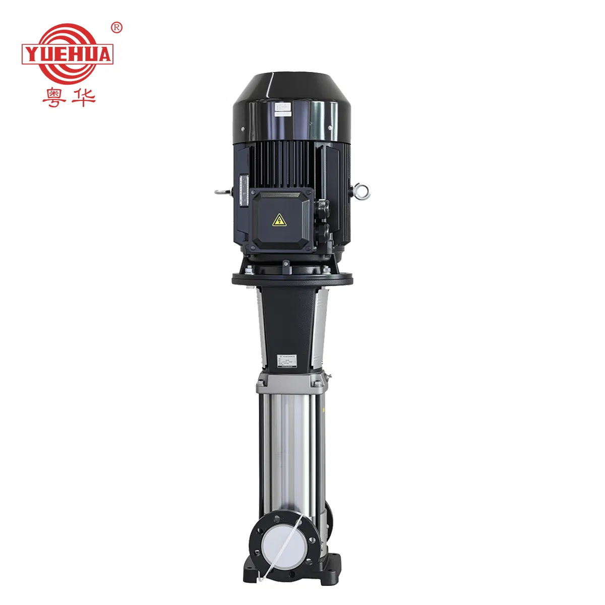 YUEHUA High Pressure Stainless Steel Surface Electric Fire Chemical Irrigation Vertical Inline Multistage Centrifugal Water Pump