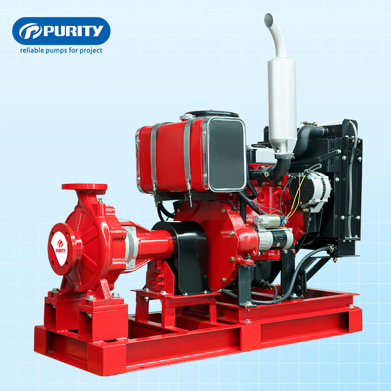 Purity 25-4500gpm Diesel Engine Fire Fighting Water Pump System