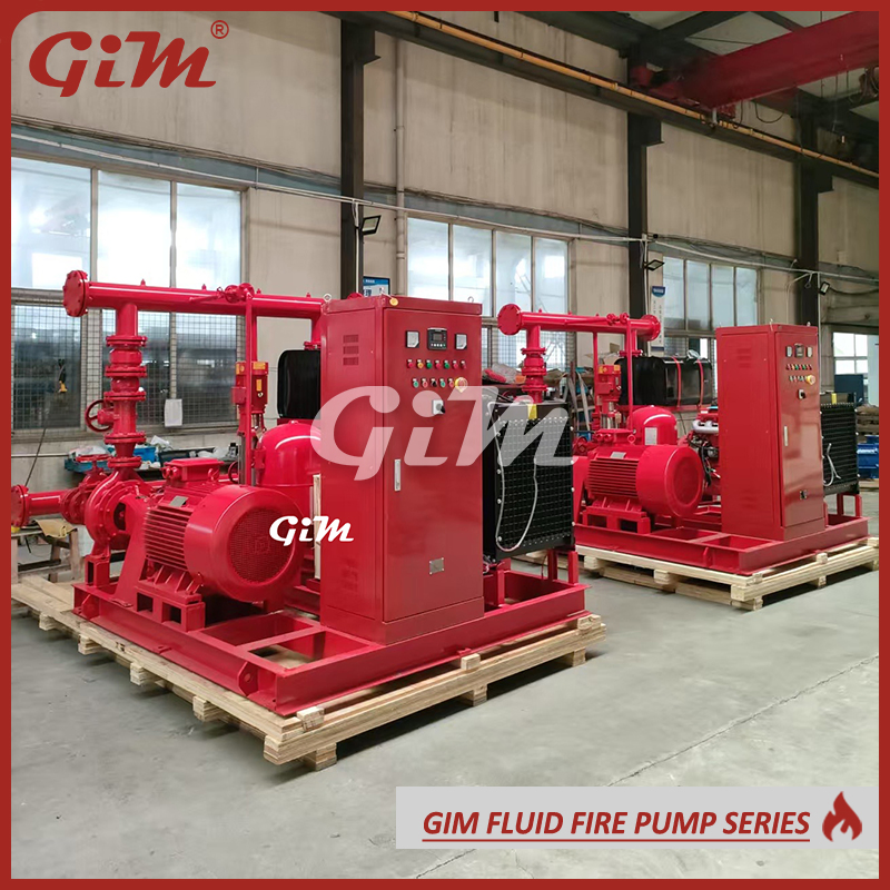 Diesel Engine Driven Fire Fighting Pump Package Nfpa20 Fire Pump Set