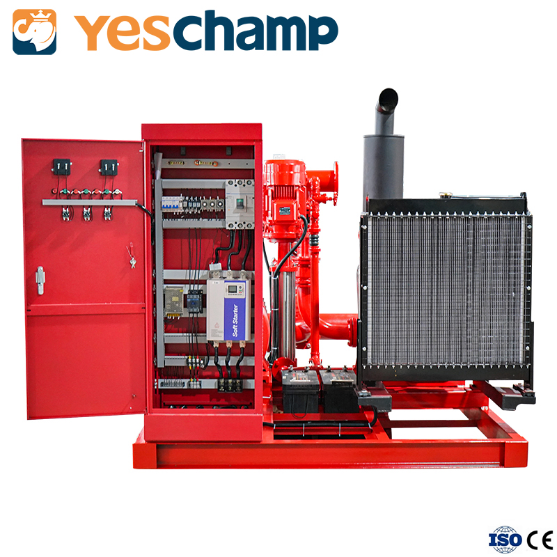 200gpm Fire Fighting Split Case Pump System with Diesel and Jockey Pump