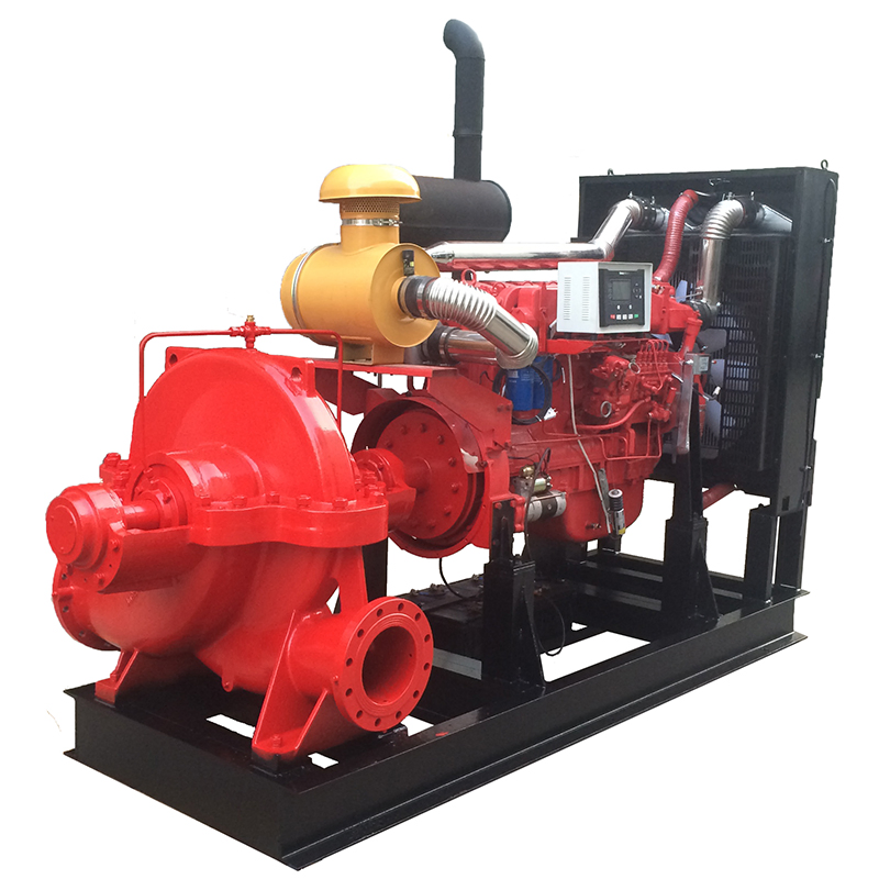 Fire Pump System with Diesel Engine Pump Electric Jockey Fire Pump and Control Panel