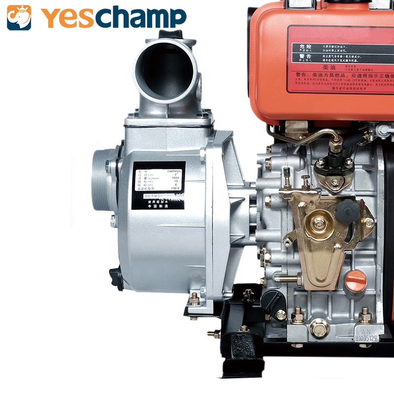 3 Inch Portable Irrigation Diesel Fire Pump Self-Priming Pump