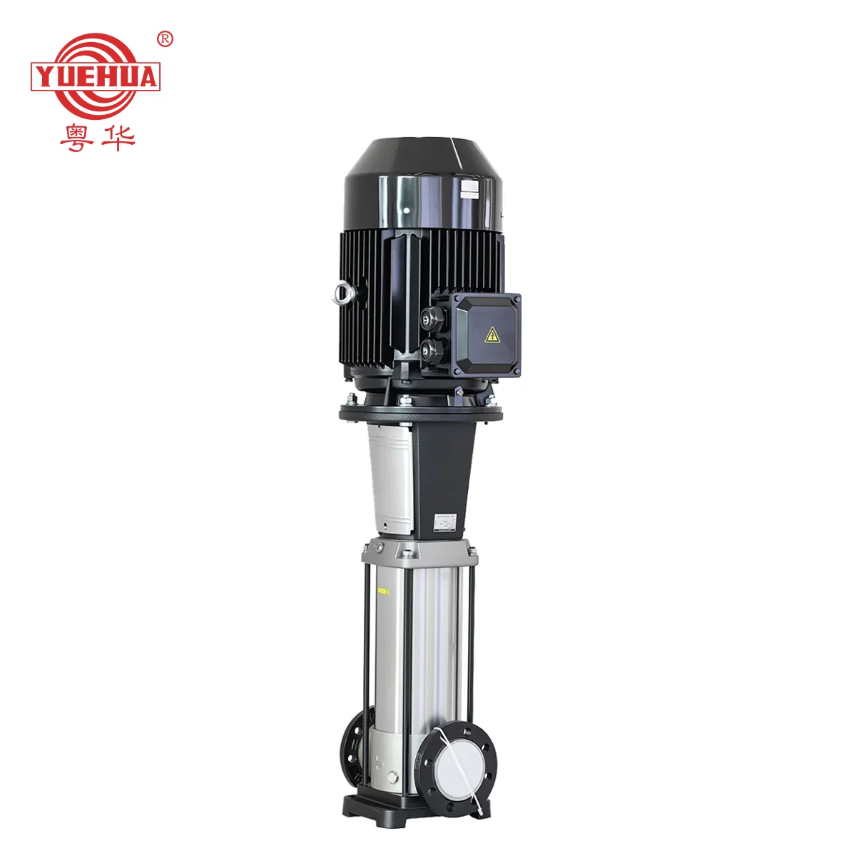 YUEHUA High Pressure Stainless Steel Surface Electric Fire Chemical Irrigation Vertical Inline Multistage Centrifugal Water Pump