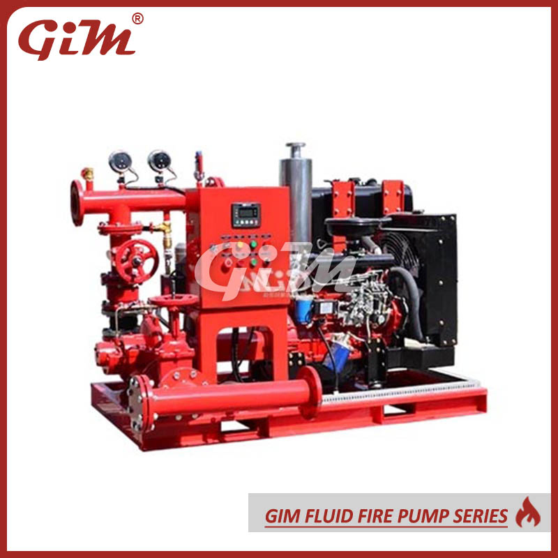 UL Certification Electric/Diesel/Jockey Fire Pump with Skid-Mounted