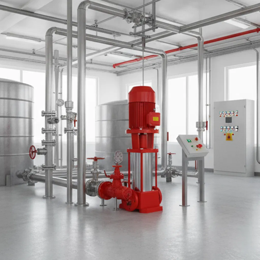 Factory Multistage High Pressure Centrifugal Water Pumping Machine Pumps for Fire System Pump