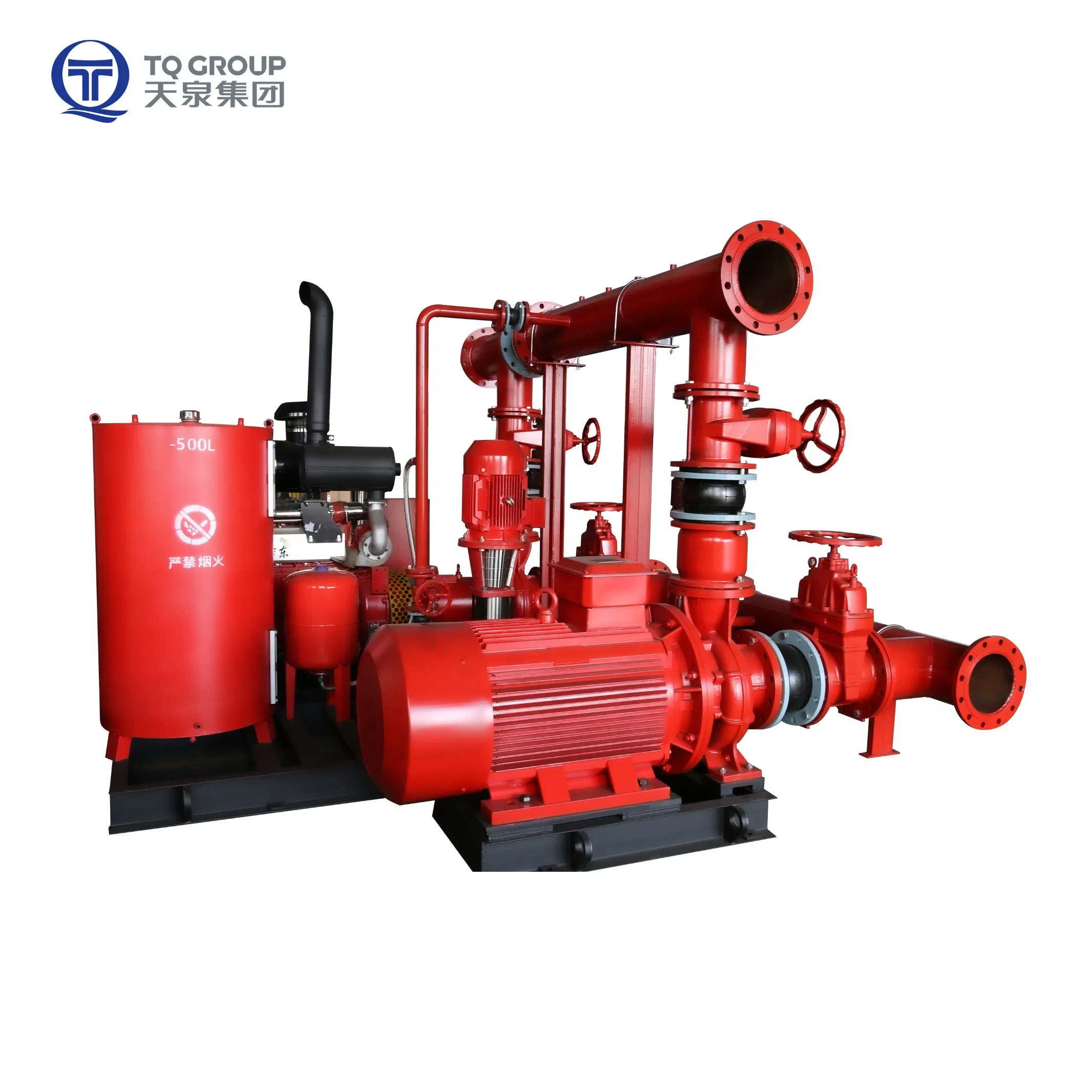 4000gpm 6-11bar Large Flow Skid Mounted Fire Pump System with Double Suction Pump