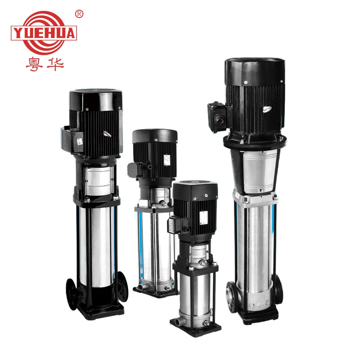 YUEHUA Stainless Steel Vertical Inline Multistage Electric Surface Fire Irrigation Machine Water Booster Centrifugal Pump for Commercial Buildings