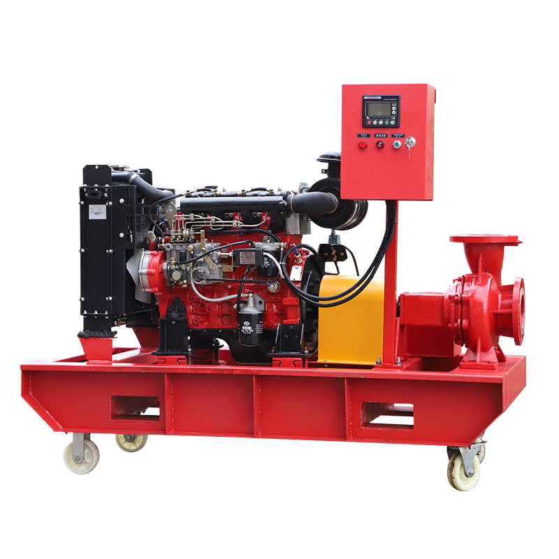 Trolly Mobile End Suction Diesel Fire Fighting Water Pump