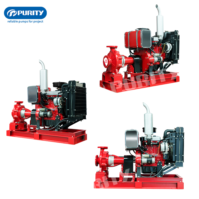 Purity 25-4500gpm Diesel Engine Fire Fighting Water Pump System