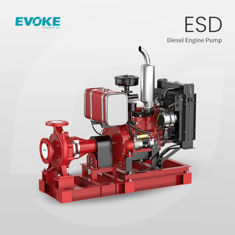 Evoke E-Edj Electric Diesel Jockey Fire Fighting System Fire Protection Nfpa20 Pump