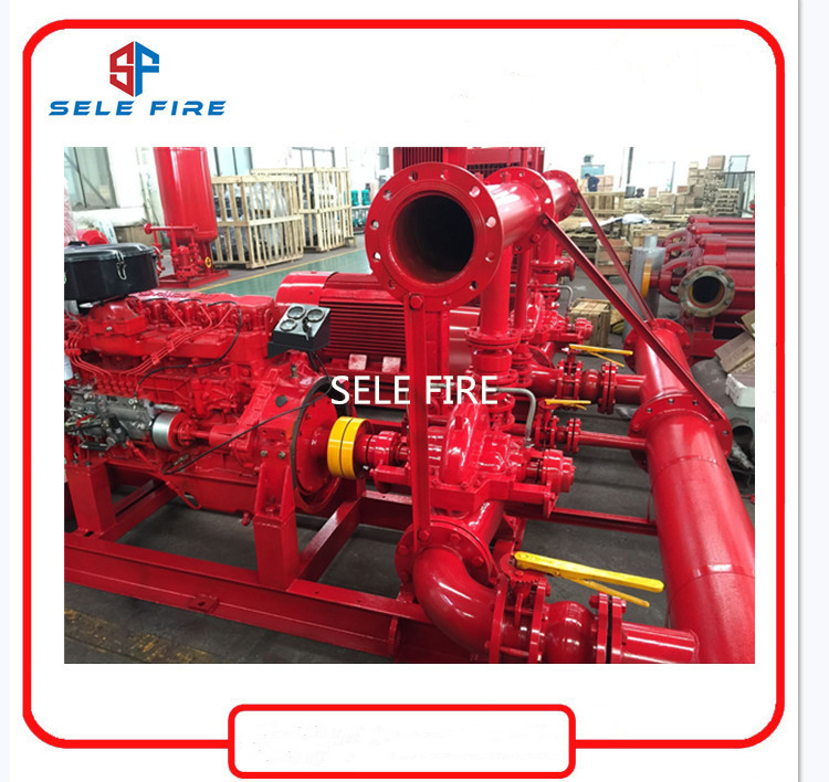 UL/FM Approved Fire Fighting System 750gpm Diesel Split Case Fire Pump