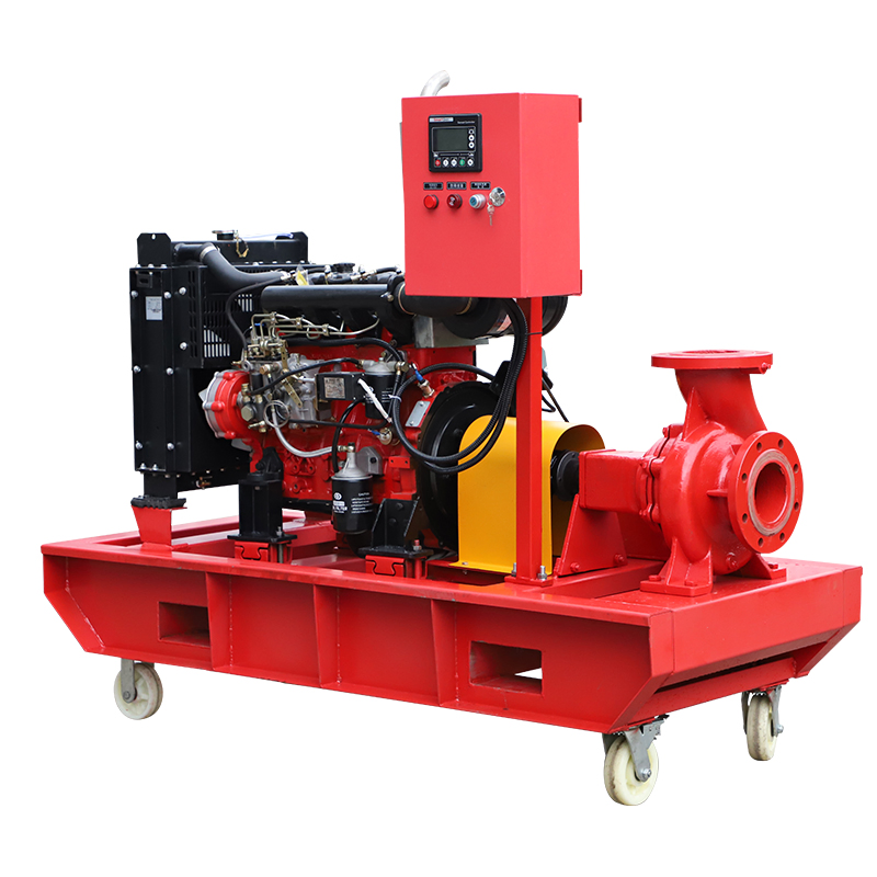 Trolly Mobile End Suction Diesel Fire Fighting Water Pump