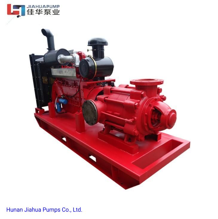 China Horizontal 250mm Impeller Diesel Engine Multistage Centrifugal Fire Water Pump UL/FM