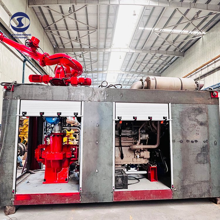 Containerized Fire Fighting Fifi System Unit Mobile Firefighting / Extinguishing Module