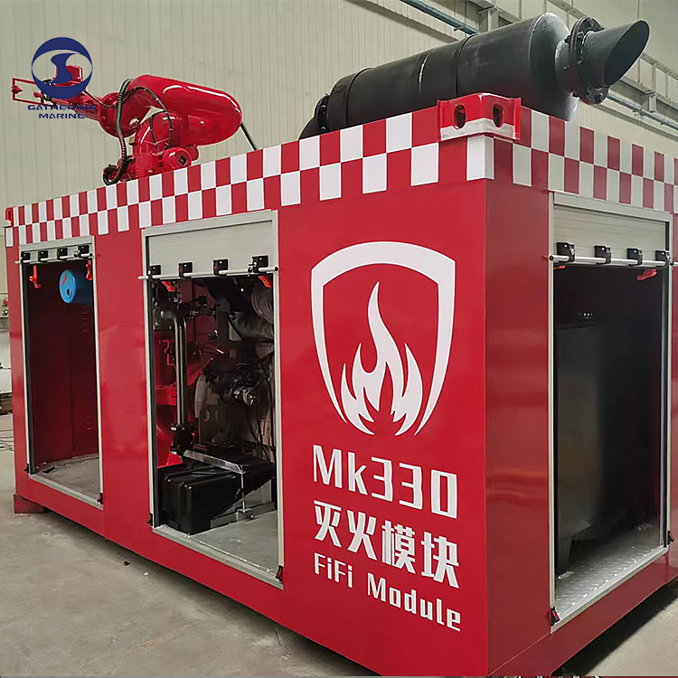 Containerized Fire Fighting Fifi System Unit Mobile Firefighting / Extinguishing Module