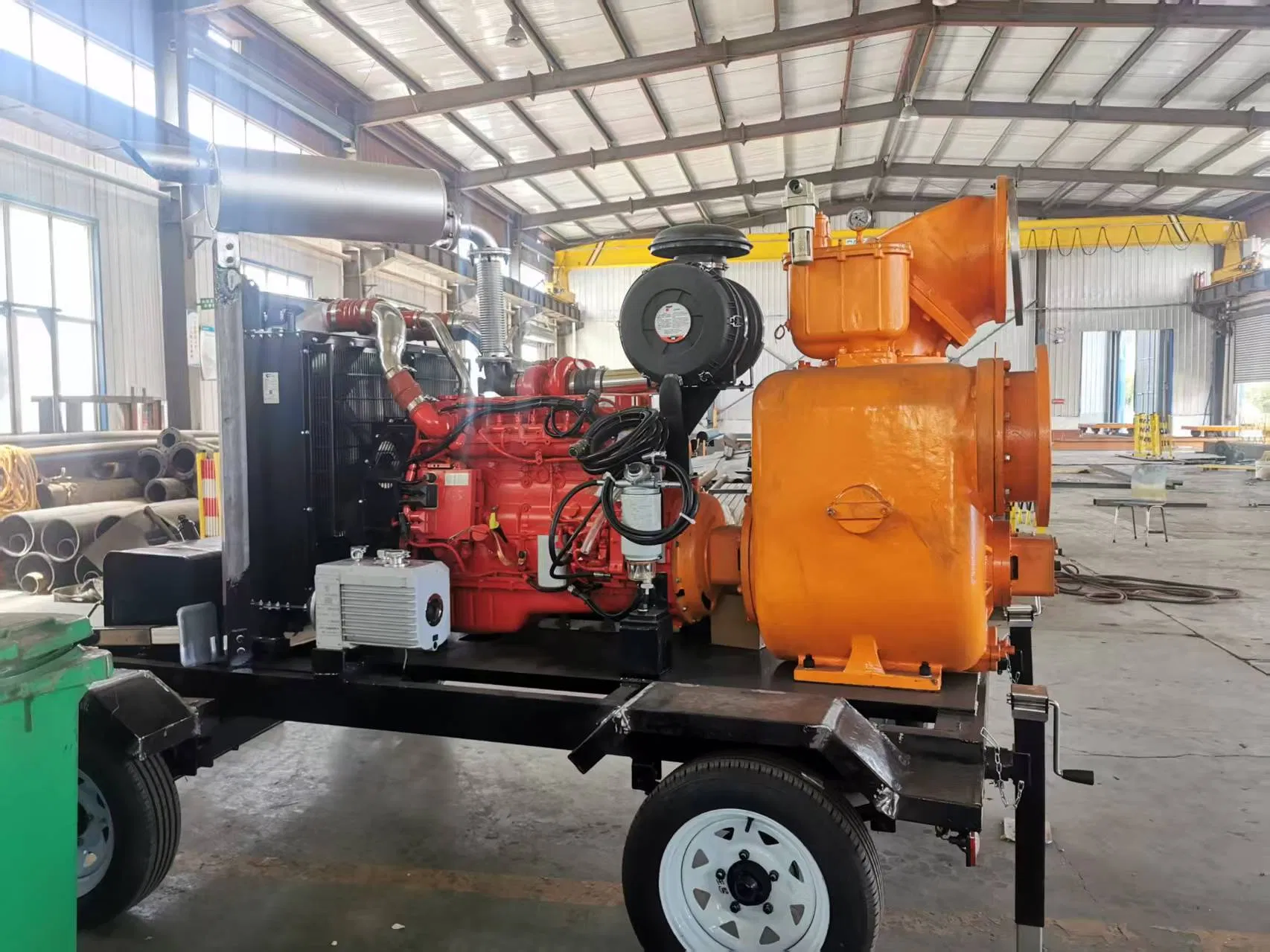 Large-Flow Diesel Fire Emergency Self-Suction Sewage Pumps Flood Prevention Mobile Pump Units Pump Trucks for Drainage Pumping Self Priming Centrifugal Pump