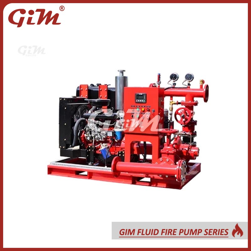 Edj Electric/Diesel/Jockey Fire Pumps Skid-Mounted Set