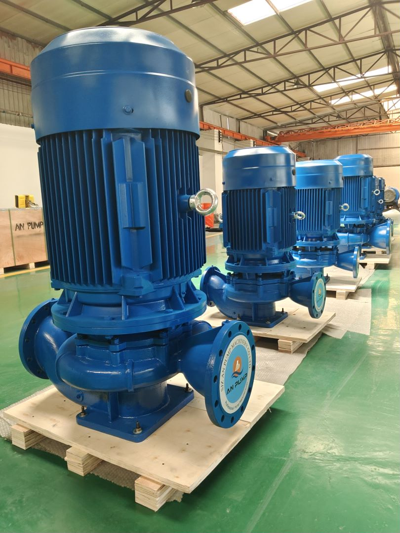 High Pressure Vertical Inline Pump Used in Fire-Protection, HVAC, and Plumbing Applications