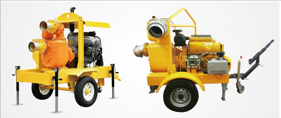 8 Inch Self Priming Diesel Engine Flood Control Pump Trash Drainage Pump Fire Fighting Irrigation Pump Self Priming Drainage Robot Used in Flood Control Pump