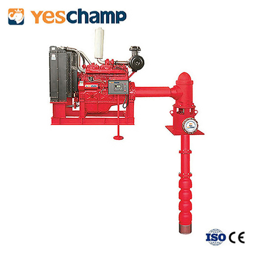 4kw Vertical Deep Well Long Shaft Turbine Diesel Fire Pump
