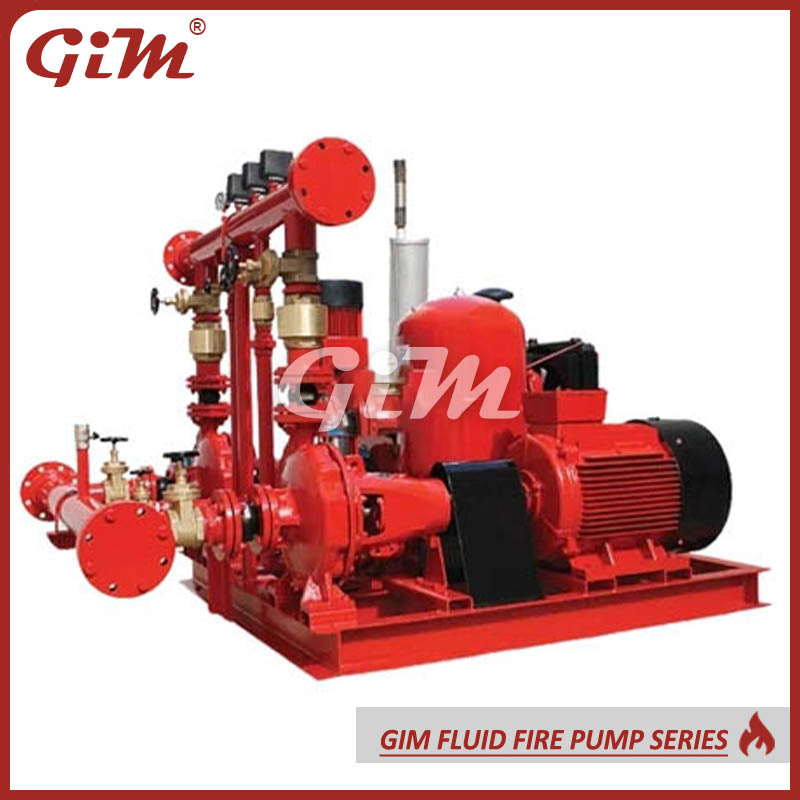 UL Certification Electric/Diesel/Jockey Fire Pump with Skid-Mounted