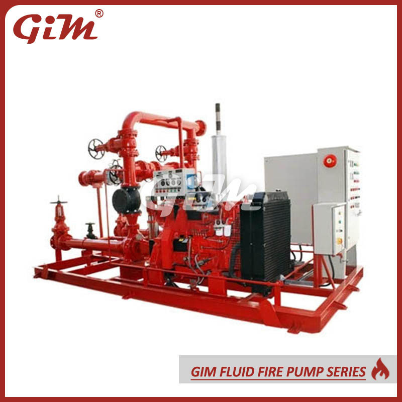 UL Certification Electric/Diesel/Jockey Fire Pump with Skid-Mounted