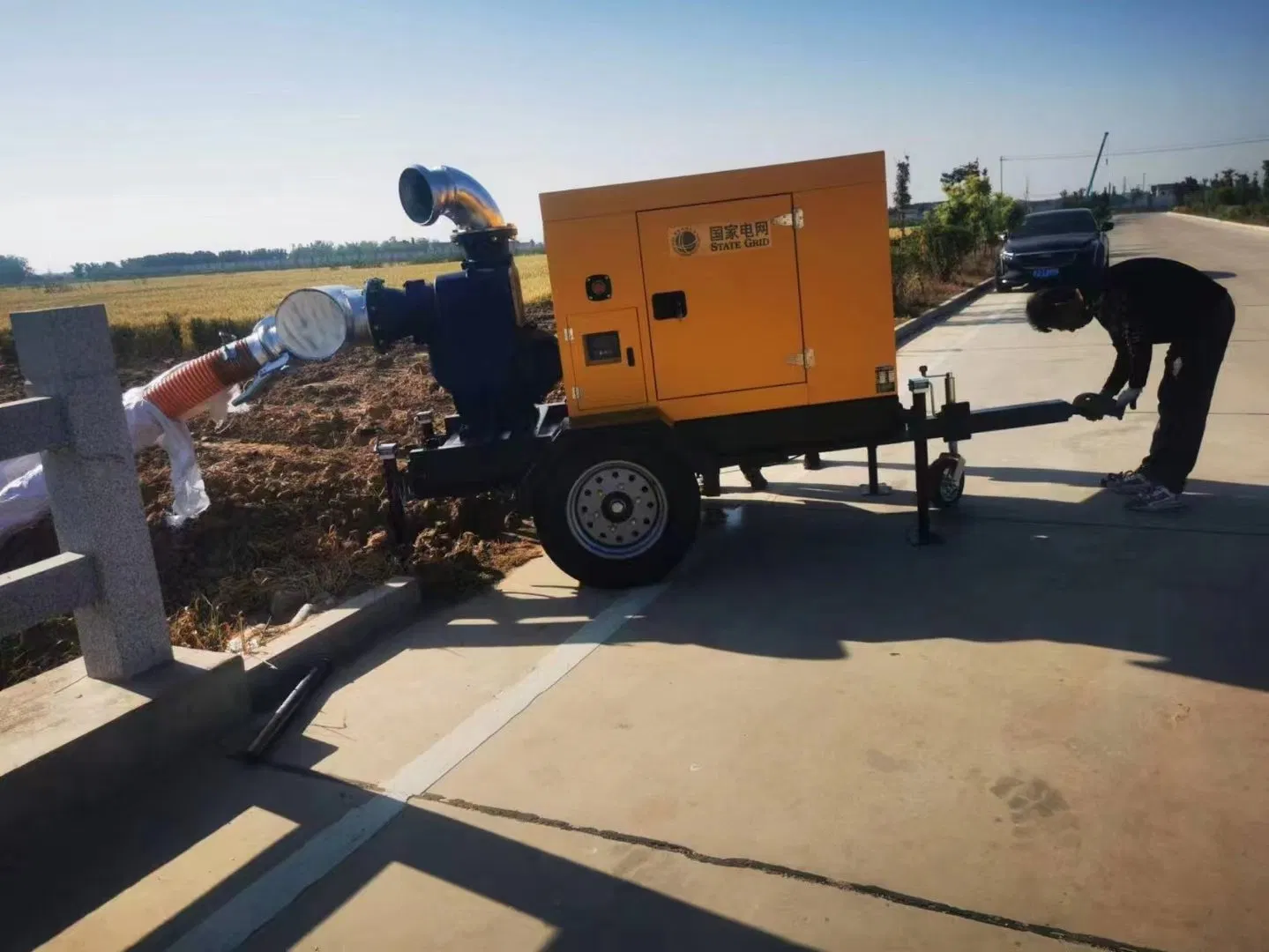 High Flow Self-Priming Fire-Fighting Pump with Weichai Engine