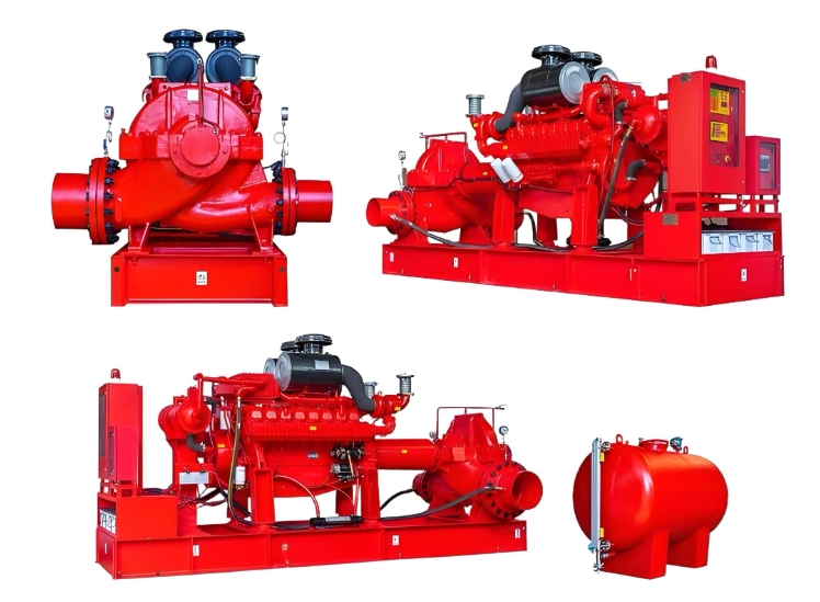 Split Case Diesel Engine Fire Pump, Nfpa20 Standard Double Suction Centrifugal Pump