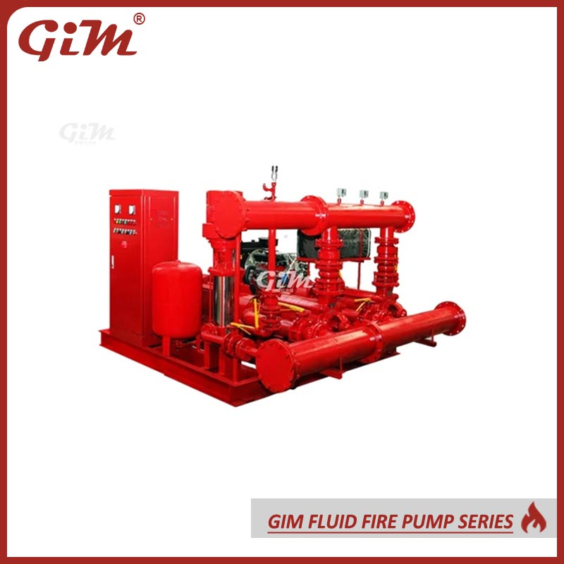 Edj Electric/Diesel/Jockey Fire Pumps Skid-Mounted Set