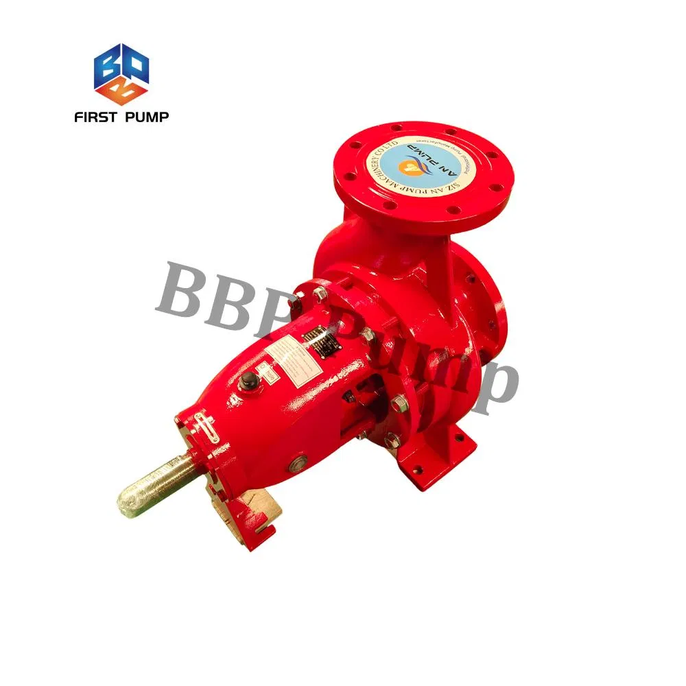 Diesel Engine Driven Centrifugal End Suction Fire Pump High Capacity Water Pump Set with Electric Motor