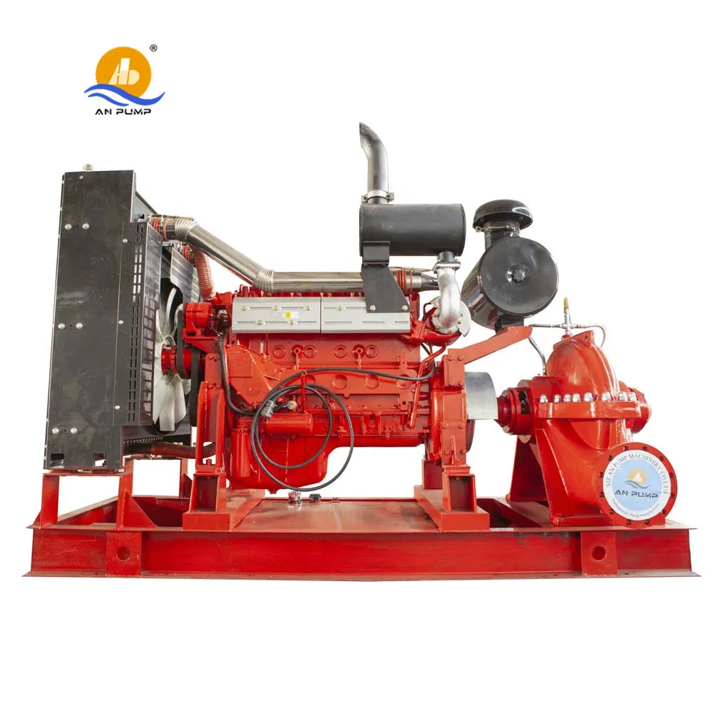 Diesel Engine Double Suction Split Case Fire Fighting Pump Factory