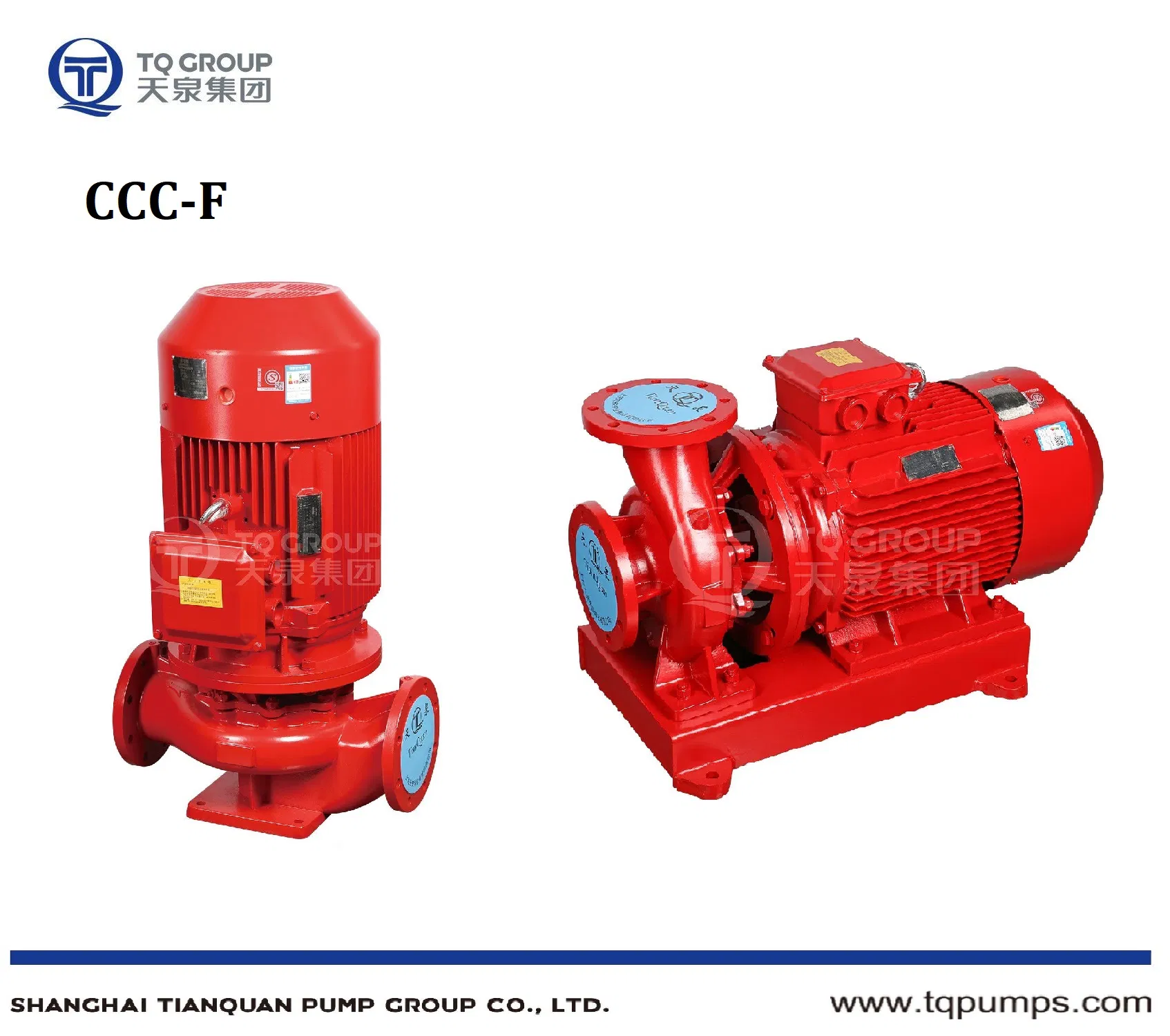 Cccf Electric Vertical Inline Fire Fighting Pump with Stainless Steel Impeller