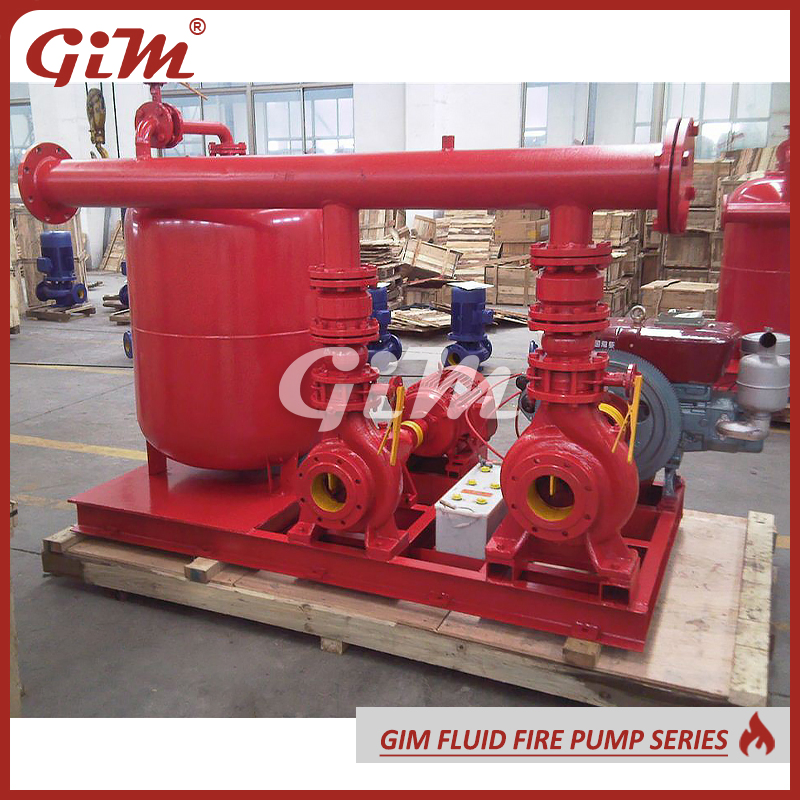 Fire Fighting Pump System Diesel Engine Driven Centrifugal Fire Pump Package, Edj Fire Fighting Pump Unit System Fire Jockey Pump Complete Package