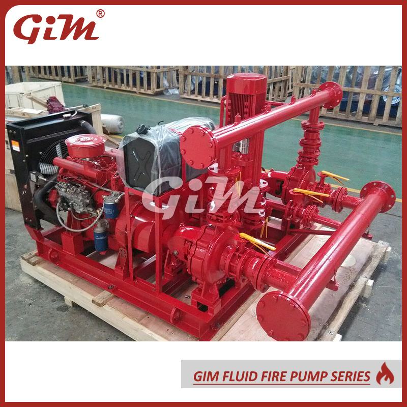Fire Fighting Pump System Diesel Engine Driven Centrifugal Fire Pump Package, Edj Fire Fighting Pump Unit System Fire Jockey Pump Complete Package
