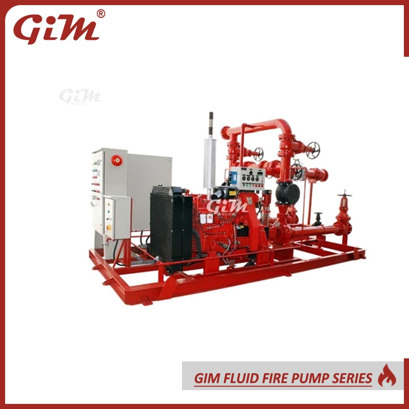 Edj Electric/Diesel/Jockey Fire Pumps Skid-Mounted Set