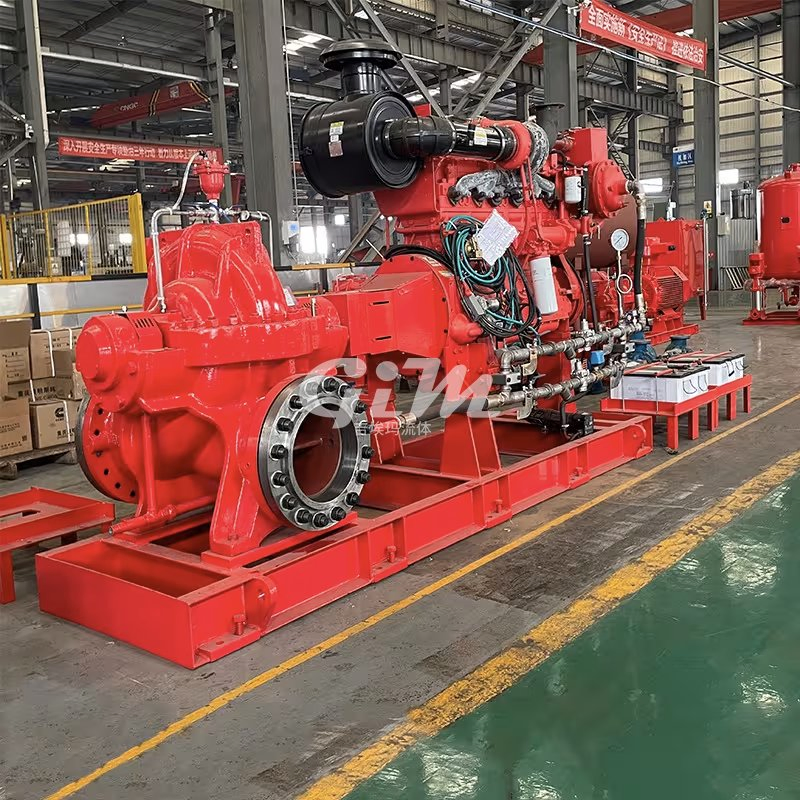 Split Case Diesel Engine Fire Pump, Nfpa20 Standard Double Suction Centrifugal Pump