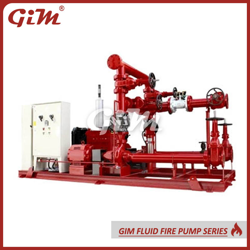 UL Certification Electric/Diesel/Jockey Fire Pump with Skid-Mounted