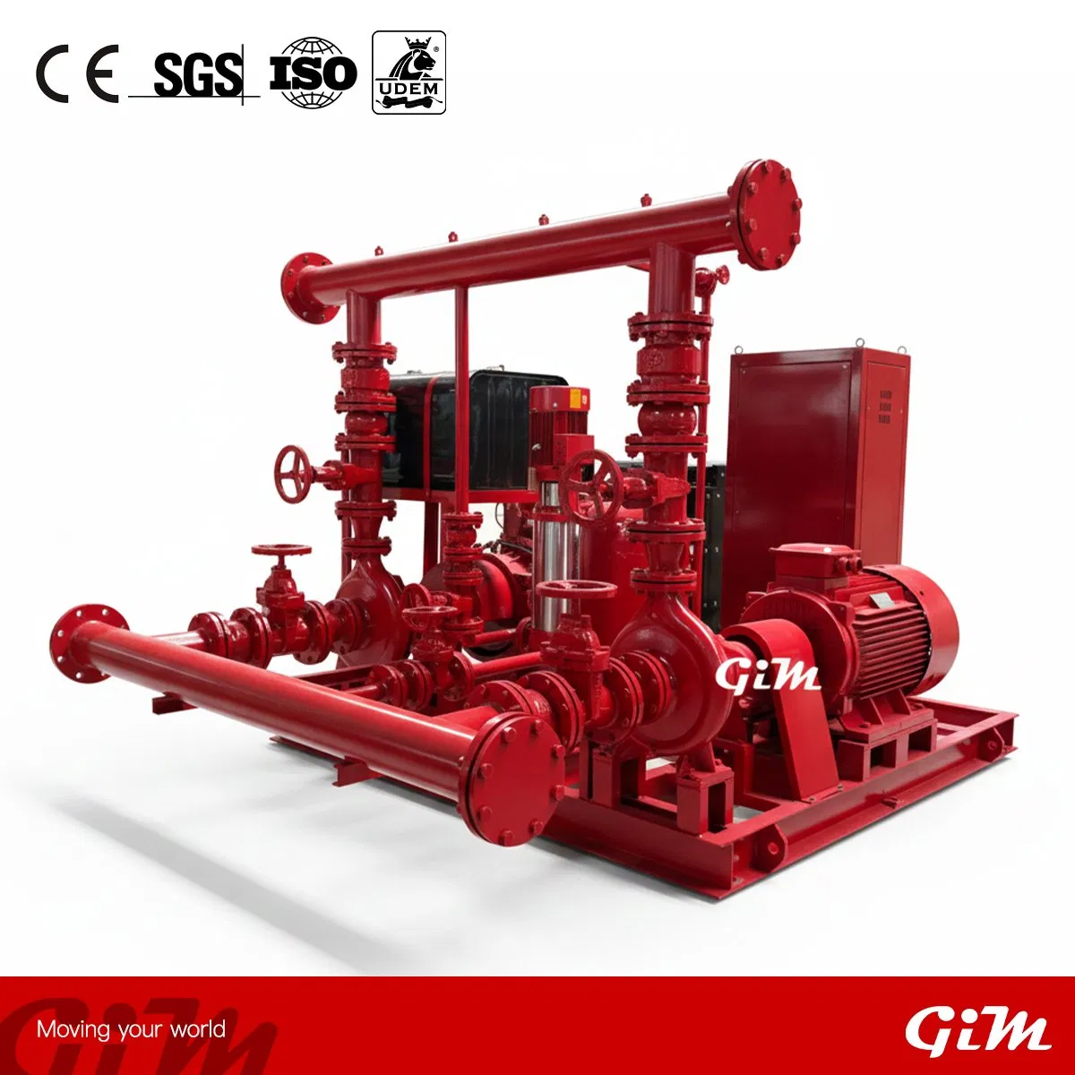 Diesel Engine Driven Fire Fighting Pump Package Nfpa20 Fire Pump Set