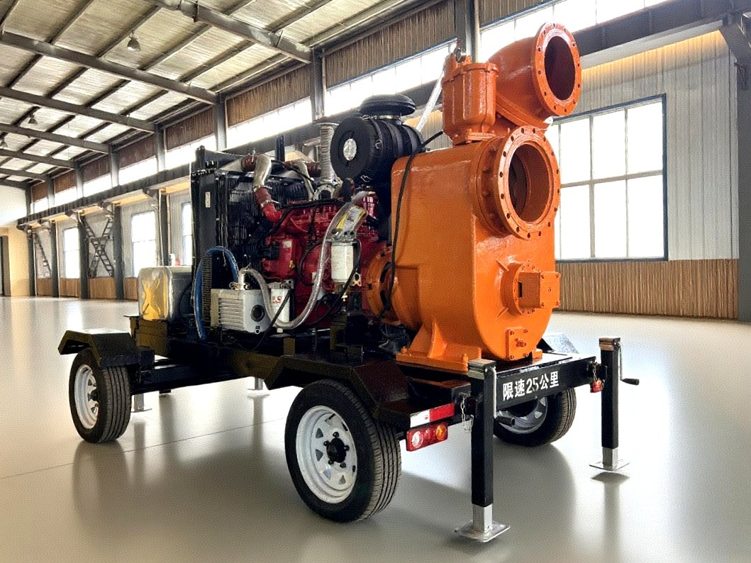 Large-Flow Diesel Fire Emergency Self-Suction Sewage Pumps Flood Prevention Mobile Pump Units Pump Trucks for Drainage Pumping Self Priming Centrifugal Pump
