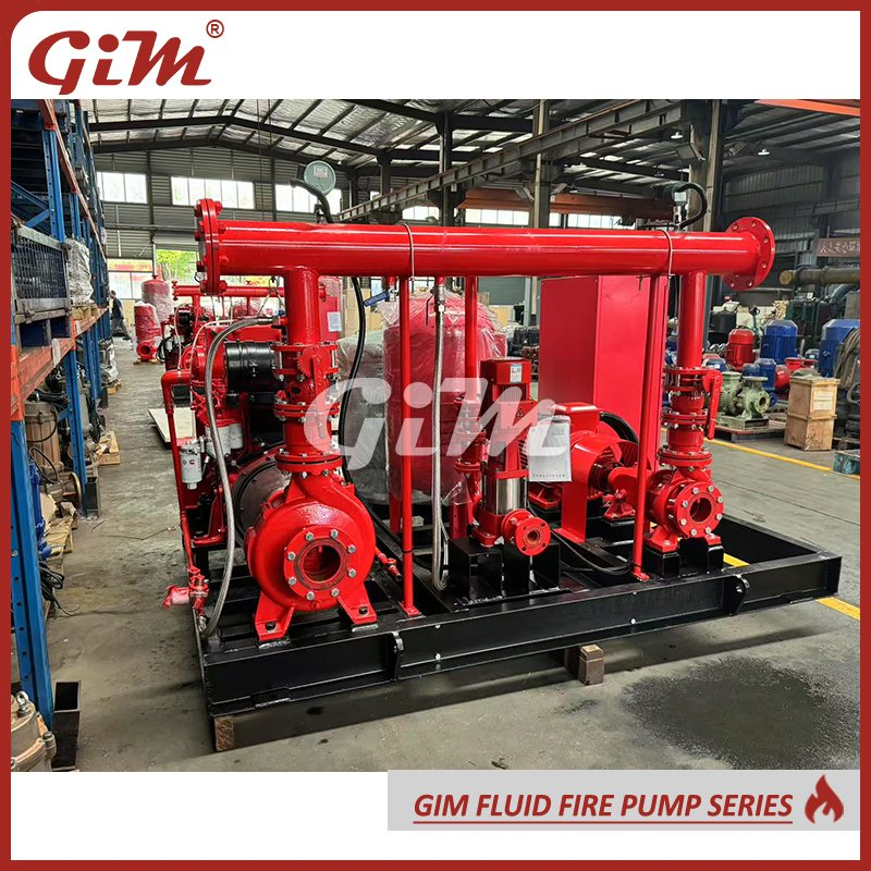 Diesel Engine Driven Fire Fighting Pump Package Nfpa20 Fire Pump Set