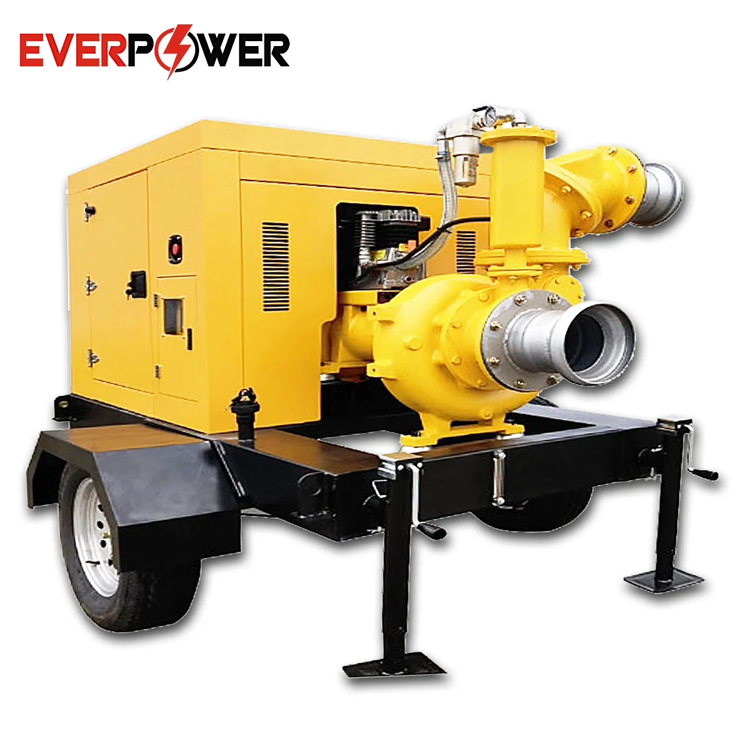 Self-Priming Diesel Engine Centrifugal Flood Control Trash Slurry Anti-Corrosion Chemical Drainage Fire-Fighting Heavy Duty Irrigation Water Pump