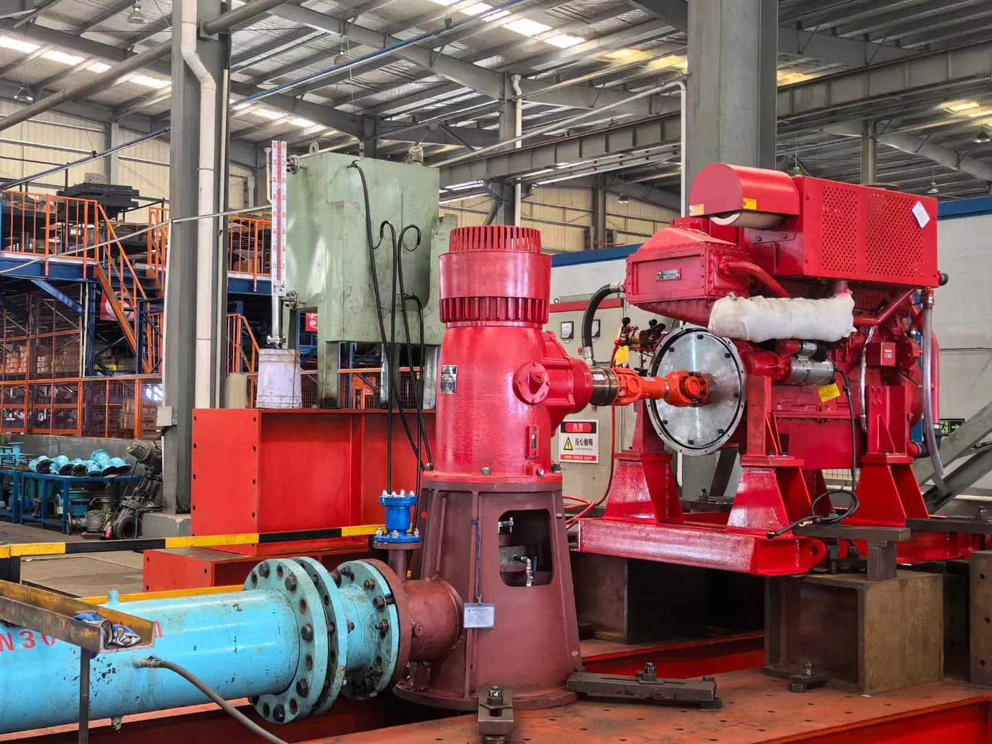 Flow: 560m3/H, Head 160m Nfpa20 Standard Diesel Engine Driven Vertical Turbine Fire Pump