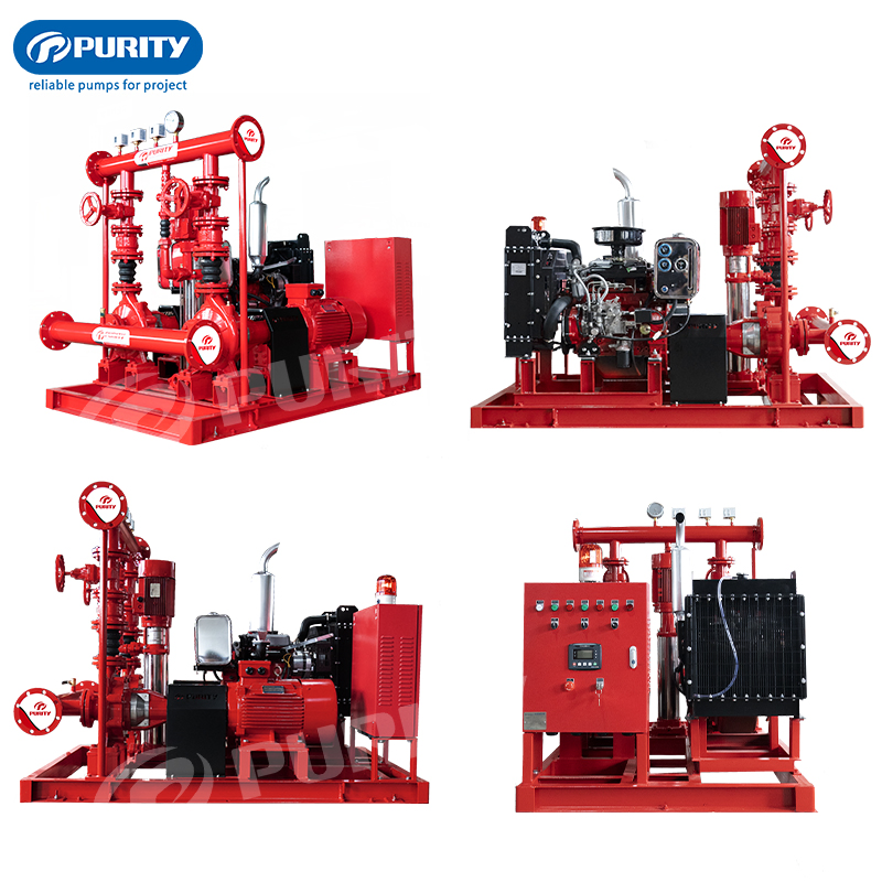 Purity Pedj Capacity 2000 Gpm Nfpa20 Diesel Fire Water Pump System