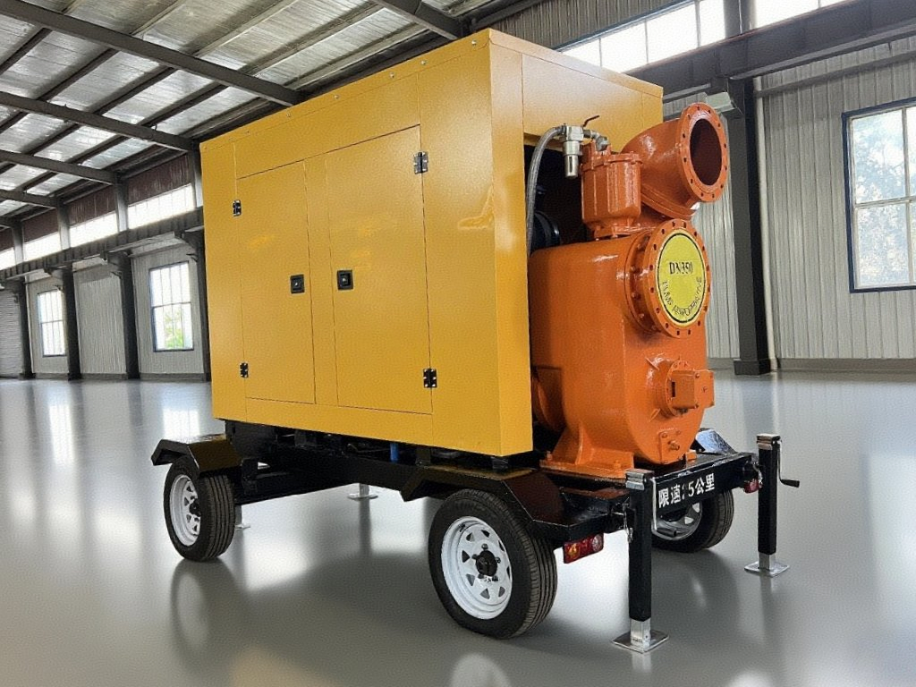 Large-Flow Diesel Fire Emergency Self-Suction Sewage Pumps Flood Prevention Mobile Pump Units Pump Trucks for Drainage Pumping Self Priming Centrifugal Pump