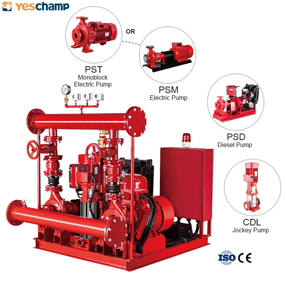 Edj Series 500gpm Skid Mounted Fire Fighting Pump Set