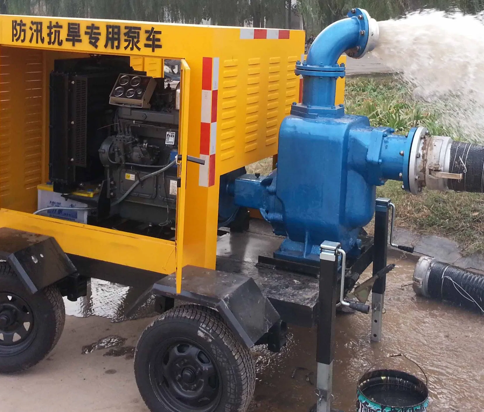 8 Inch Self-Priming Diesel Engine Centrifugal Pump, Flood Control Pump, Trash Pump, Drainage Pump, Fire-Fighting Pump, Driver Water