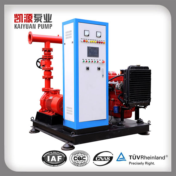Fire Pump System with Diesel Engine Pump Electric Jockey Fire Pump and Control Panel