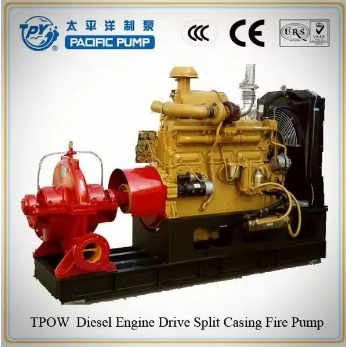 Split Case Xbc/Tpow Diesel Engine Fire Pump, Nfpa20 Standard Double Suction Centrifugal Pump
