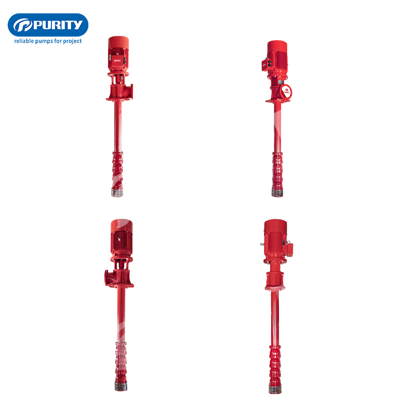 Purity 500gpm 65HP Vertical High Pressure Turbine Fire Fighting Pump